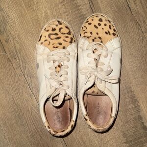 Women's Leopard Print worn in preloved Sneakers